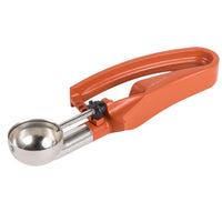 Vollrath 0.67 Oz Squeeze Handle Disher #50, Terracotta Handle