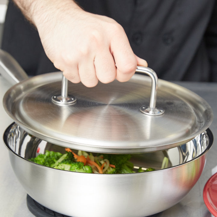 Vollrath Intrigue 9.4" Cookware Cover with Loop Handle, Stainless Steel