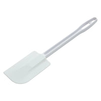Winco 14" Plastic Spatula, Flat Blade White Handle