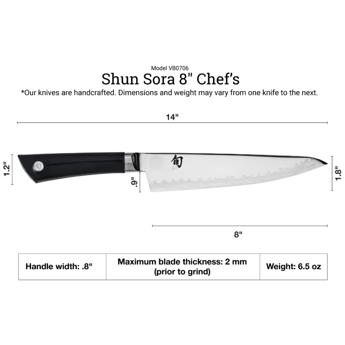 Shun Sora 8" Chef's Knife