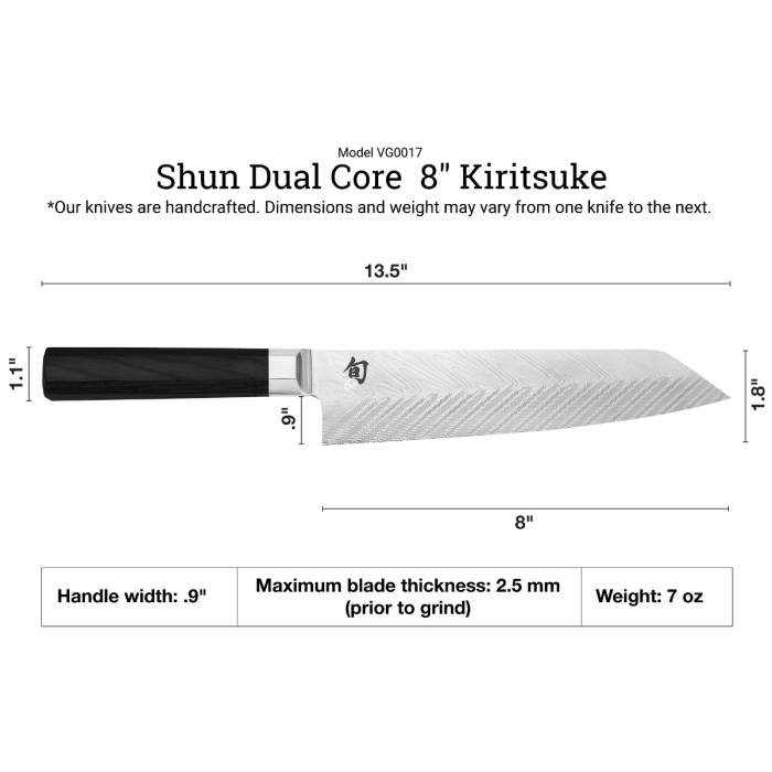 Shun Dual Core 8" Kiritsuke Knife