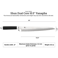 Shun Dual Core 10.5" Yanagiba Knife