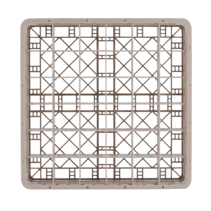Vollrath Glass Rack with 36 Compartments & 3 Extenders - Yellow