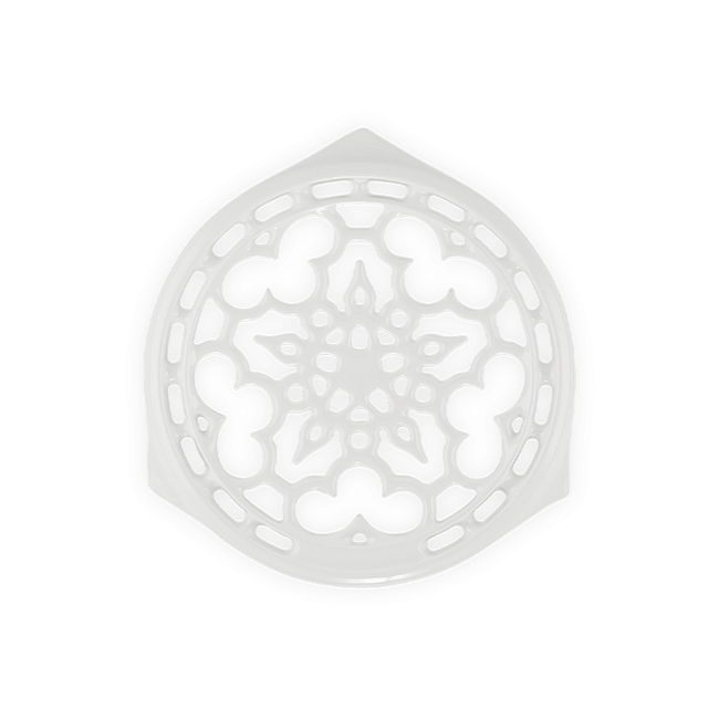 Le Creuset Deluxe Round Trivet, White