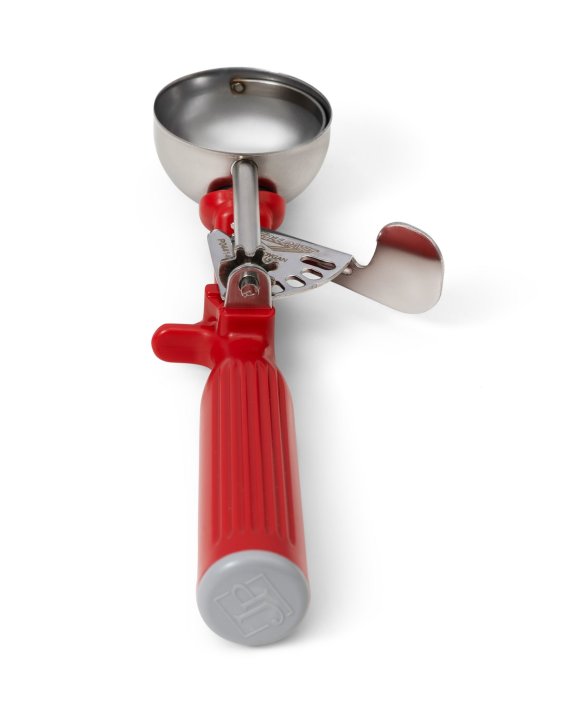 Vollrath 1.33 Oz Disher #24, Red Handle