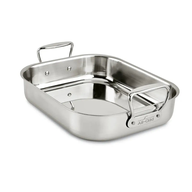 All-Clad 11 x 14 Inch Small Roaster With Rack, Stainless Steel