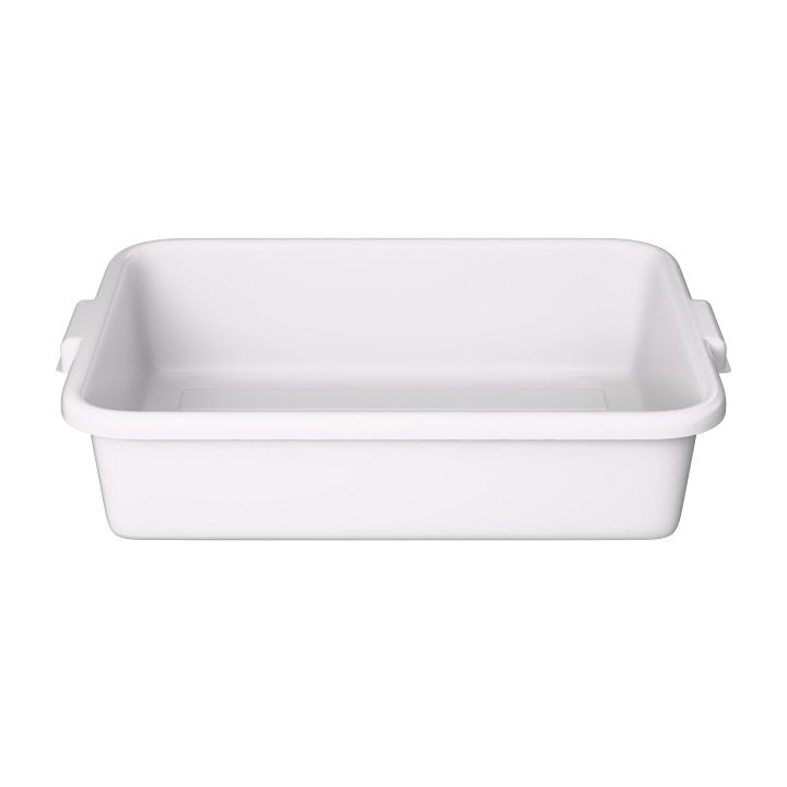 Vollrath White Bus Bin, 5" Deep
