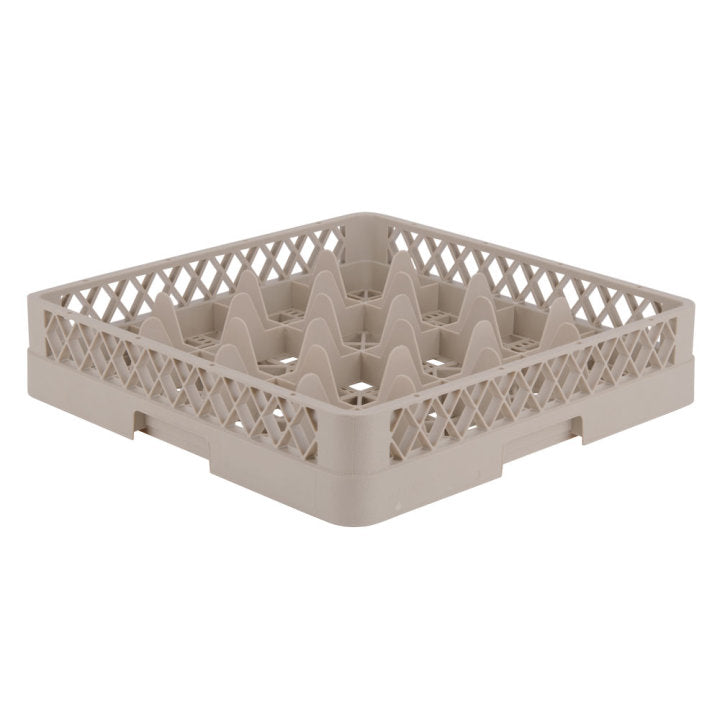 Vollrath Glass Rack with 16 Compartments & 4 Extenders - Beige