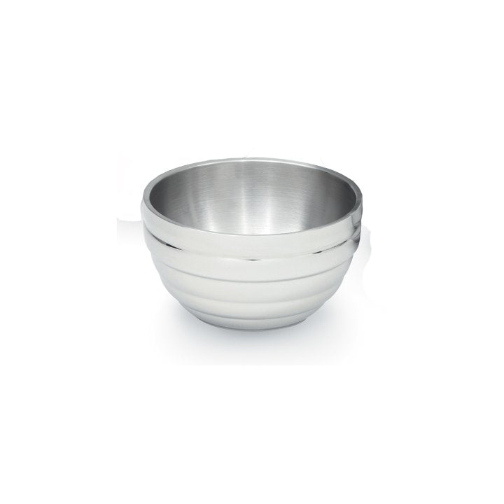 Vollrath 1.7 Qt Double Wall Round Beehive Serving Bowl, Stainless Steel