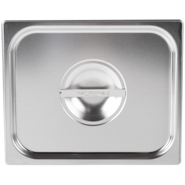 Vollrath Super Pan V 1/2 Size Solid Steam Table Pan Cover, Stainless Steel