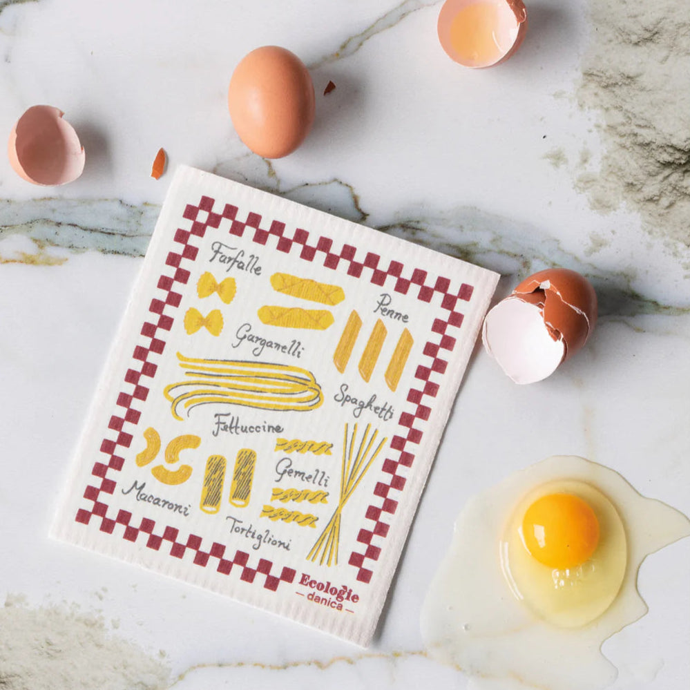 Now Designs Buona Pasta 6.5" x 8" Swedish Sponge Cloth