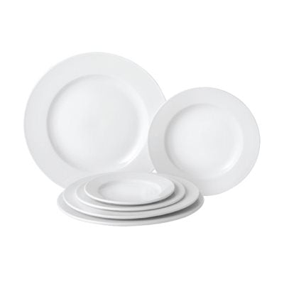 Tableware Solutions Pure White 10.5" Wide Rim Plate, 6 /Case